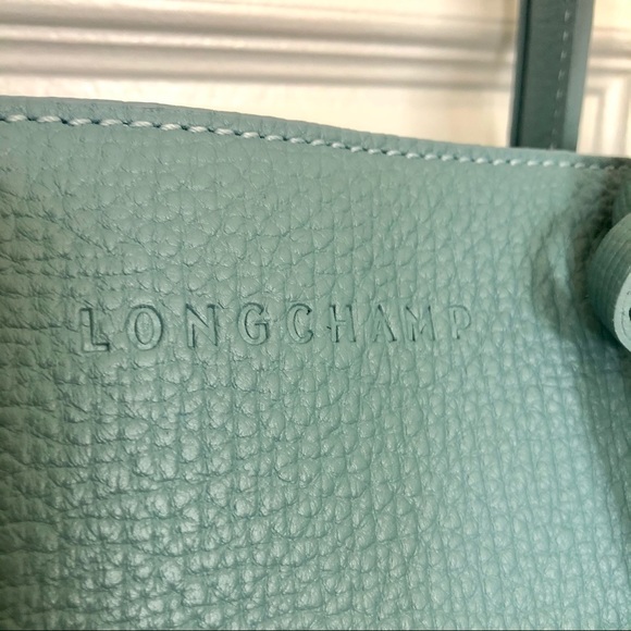 🤩💯Longchamp Penelope leather handbag in dusty blue color - Picture 3 of 9